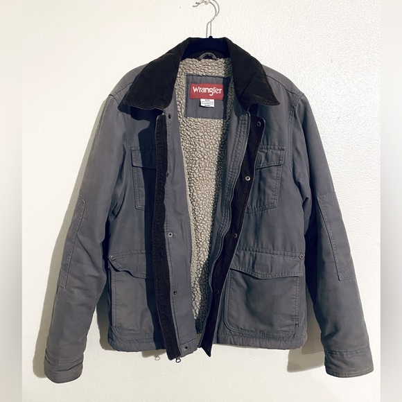Wrangler Other - Vintage grey Wrangler chore coat/field jacket
